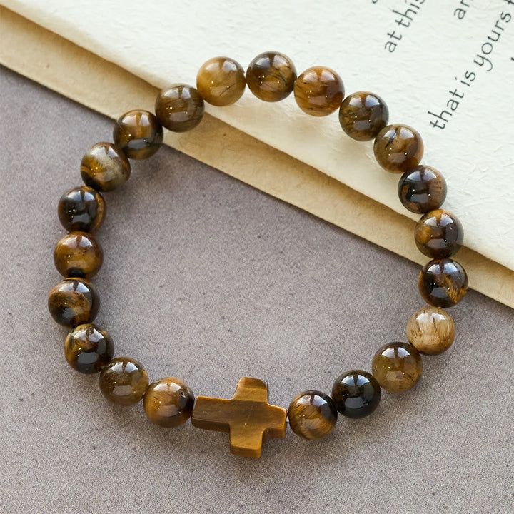 Tiger’s-Eye Rosary-Style Bracelet : Touchstone for Reflection