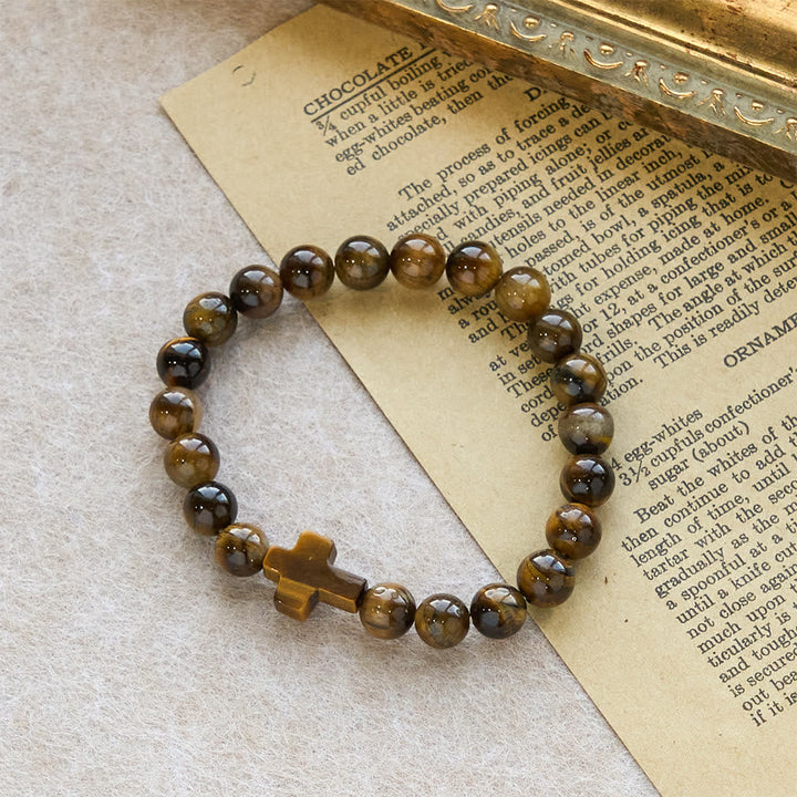 Tiger’s-Eye Rosary-Style Bracelet : Touchstone for Reflection
