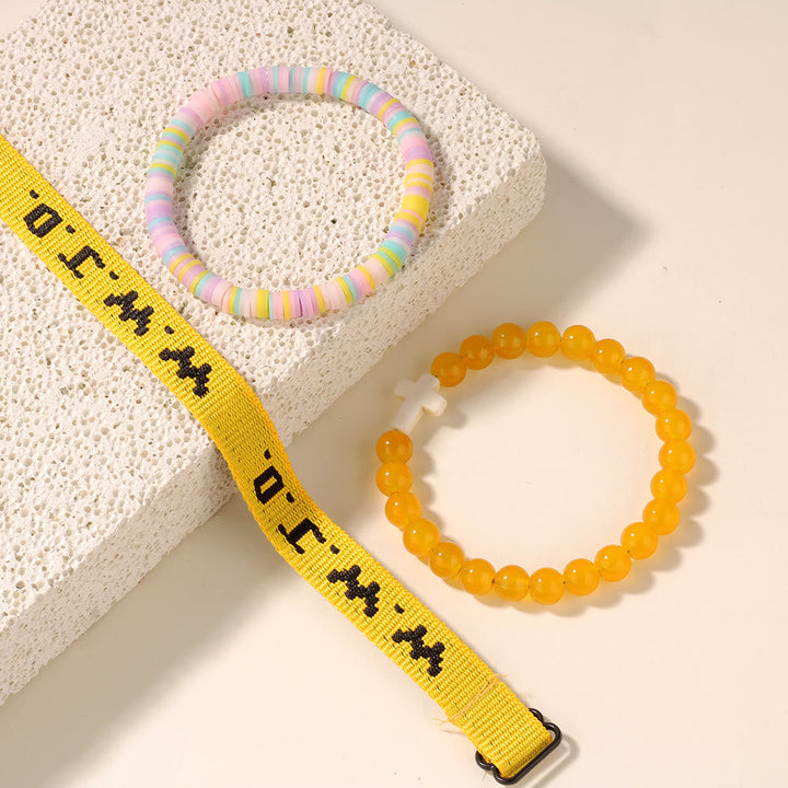 Faith Prompt Bracelet with Cross Bead & WWJD Card: Gift-Ready Keepsake
