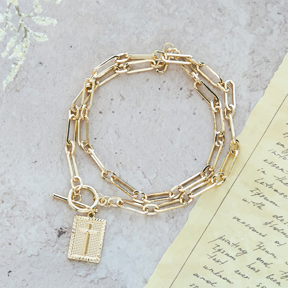 Cross Tag Necklace: Daily Reminder of Faith & Artistic Craft for Believers