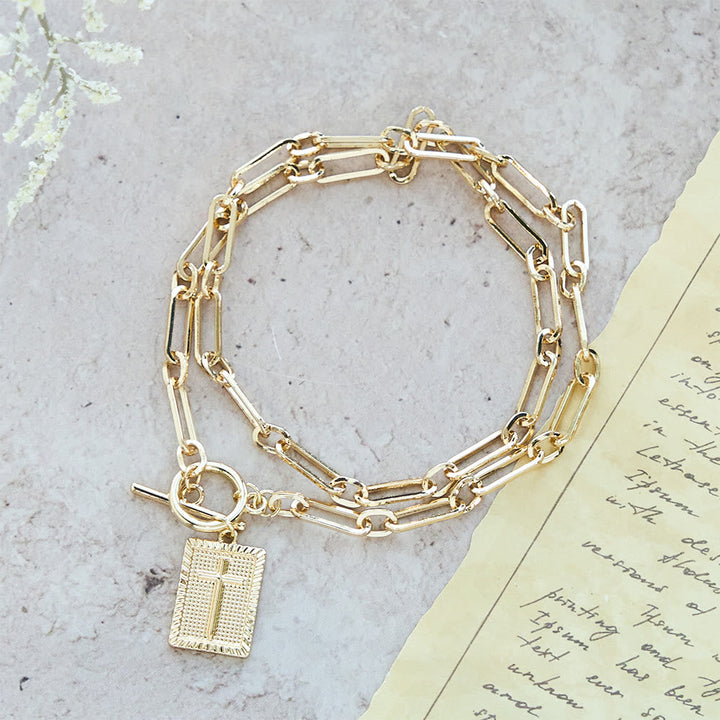 Cross Tag Necklace: Daily Reminder of Faith & Artistic Craft for Believers