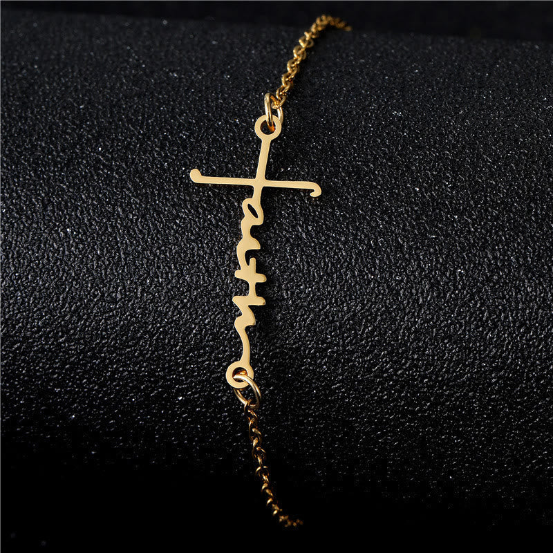 Cross & Faith Bracelet: Delicate Companion of Grace & Hope