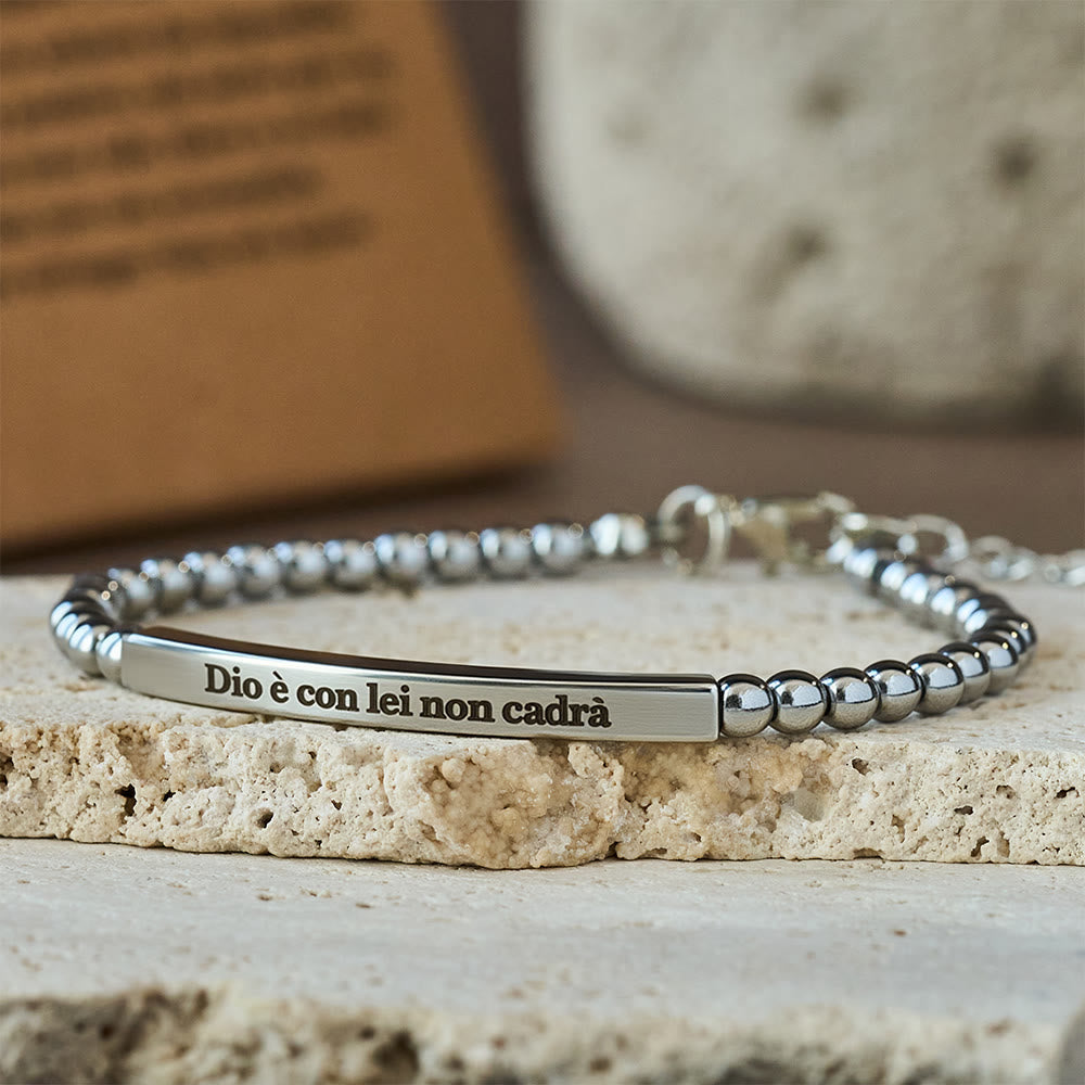 Matthew 19:26 & German Psalm 46:5 Bracelet: Quiet Reminder of Divine Presence