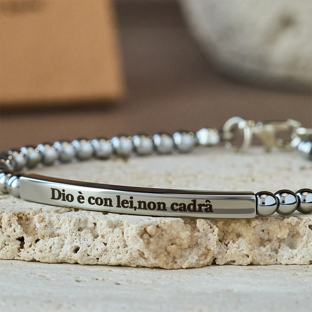 Matthew 19:26 & German Psalm 46:5 Bracelet: Quiet Reminder of Divine Presence