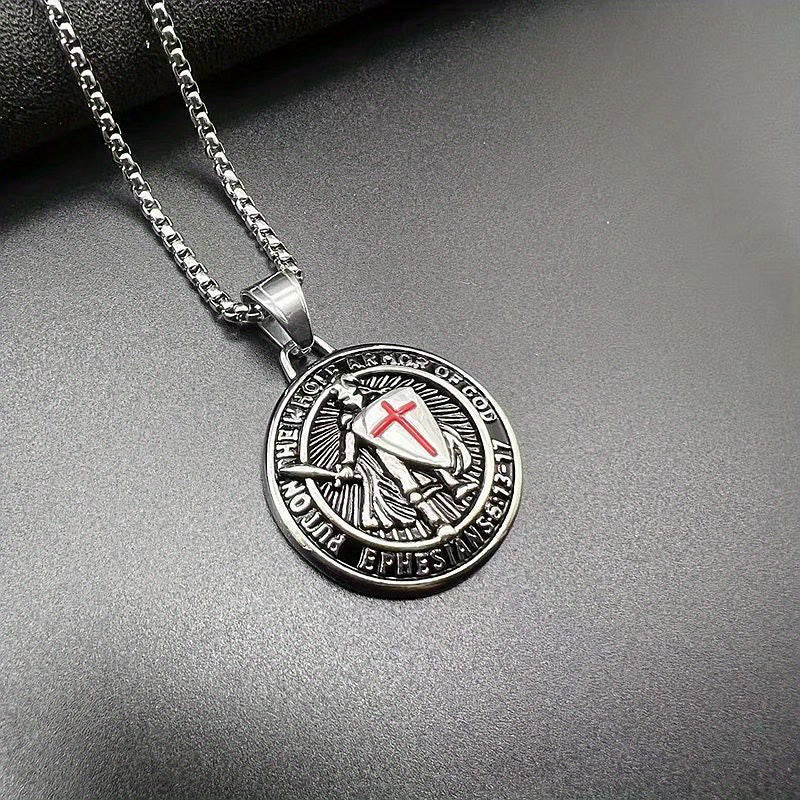 Vintage 3-Color Ephesians 6 Necklace: Quiet Reminder of Spiritual Strength