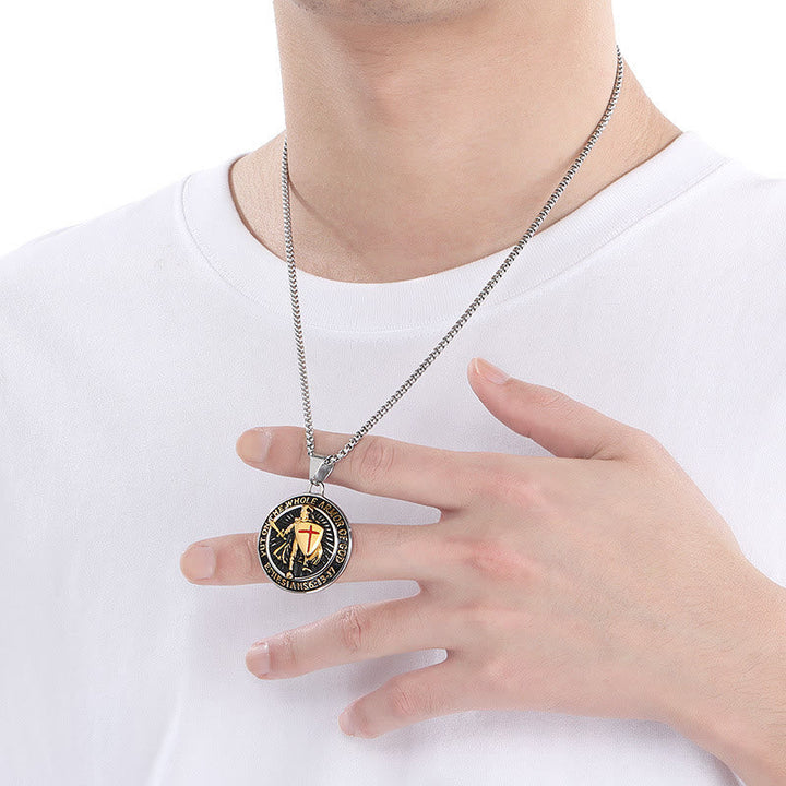 Vintage 3-Color Ephesians 6 Necklace: Quiet Reminder of Spiritual Strength