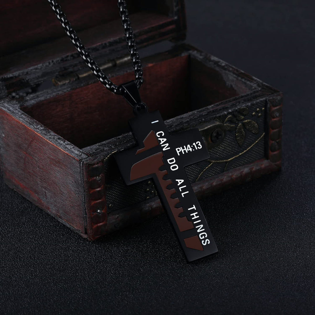 Rugby/Basketball Cross Necklace: Gentle Devotion for Sports Lovers