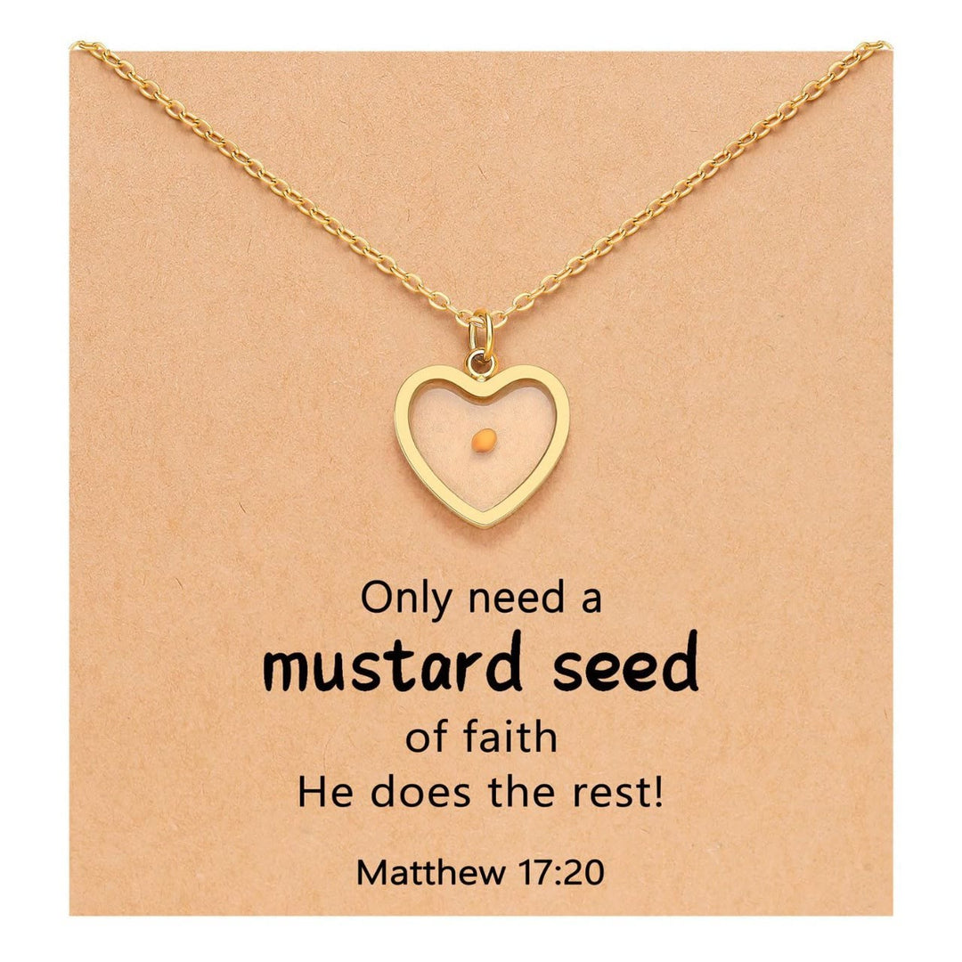 Matthew 17:20 Multi-Shaped Mustard Seed Pendant: Quiet Reminder of Faith’s Power