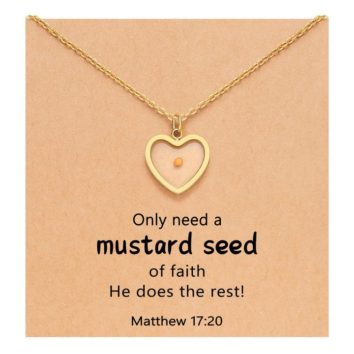Matthew 17:20 Multi-Shaped Mustard Seed Pendant: Quiet Reminder of Faith’s Power