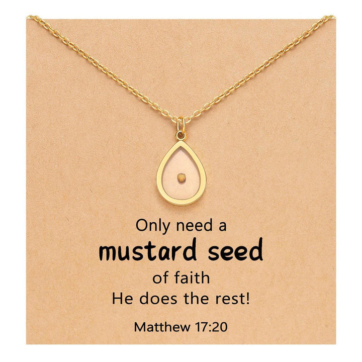 Matthew 17:20 Multi-Shaped Mustard Seed Pendant: Quiet Reminder of Faith’s Power