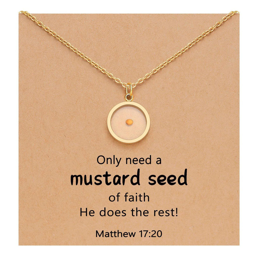 Matthew 17:20 Multi-Shaped Mustard Seed Pendant: Quiet Reminder of Faith’s Power