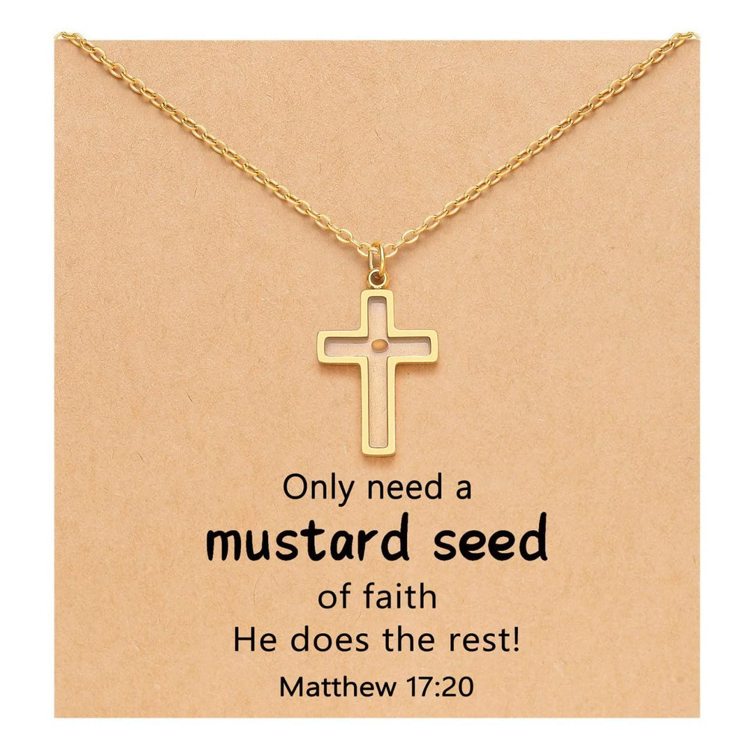 Matthew 17:20 Multi-Shaped Mustard Seed Pendant: Quiet Reminder of Faith’s Power