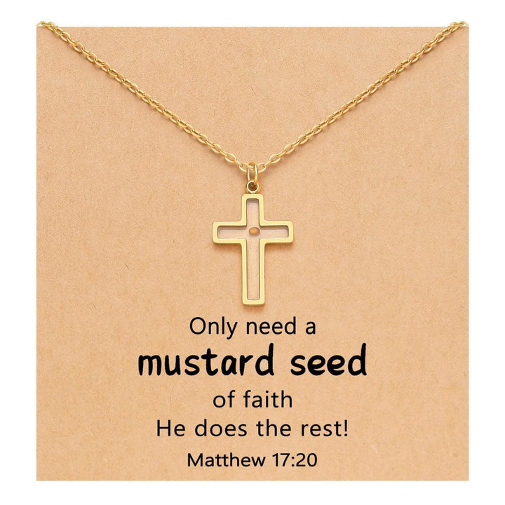 Matthew 17:20 Multi-Shaped Mustard Seed Pendant: Quiet Reminder of Faith’s Power