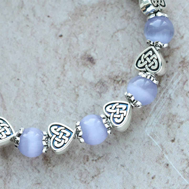 Celtic Knot Cat’s Eye Bracelet: Gentle Companion of Daily Grace