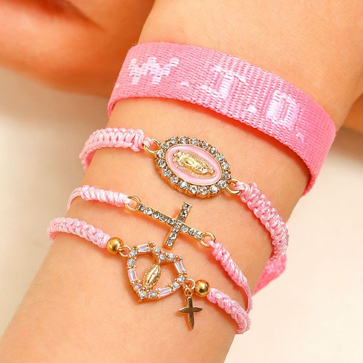 Faith Prompt Bracelet with Cross Bead & WWJD Card: Gift-Ready Keepsake