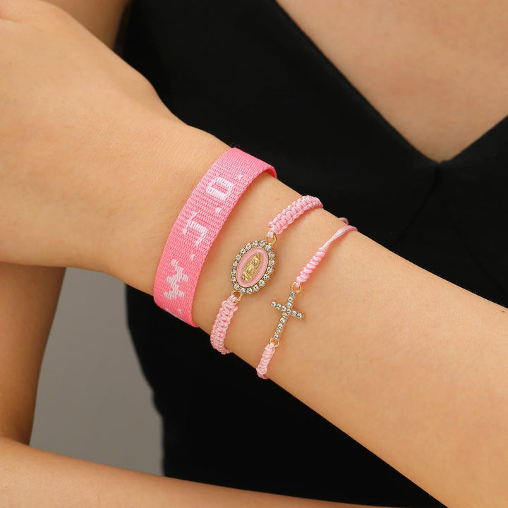 Faith Prompt Bracelet with Cross Bead & WWJD Card: Gift-Ready Keepsake