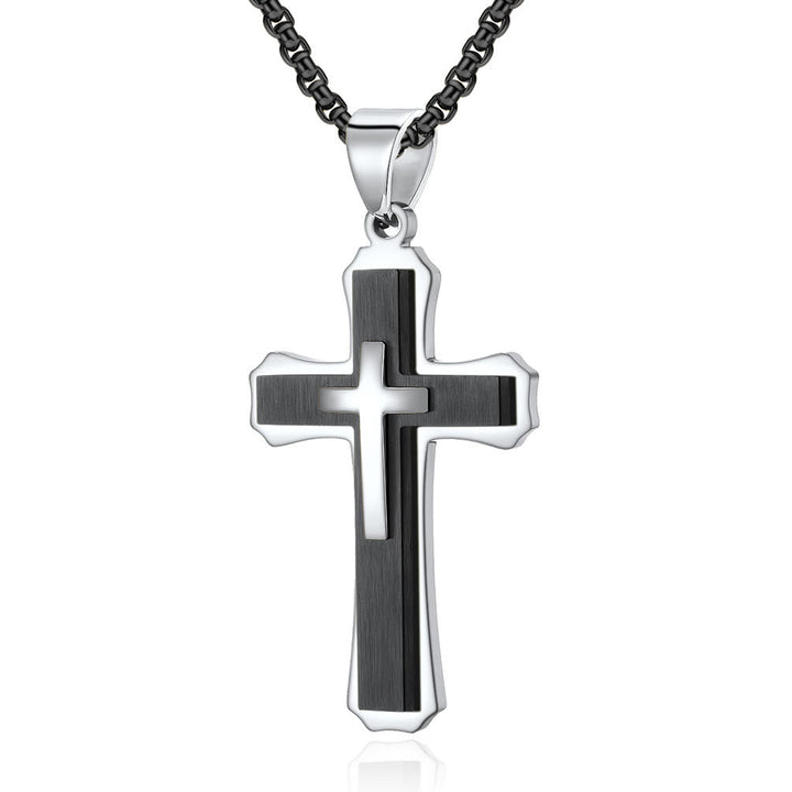 Three-Layer Cross Necklace: Personalized Faith for Daily Days