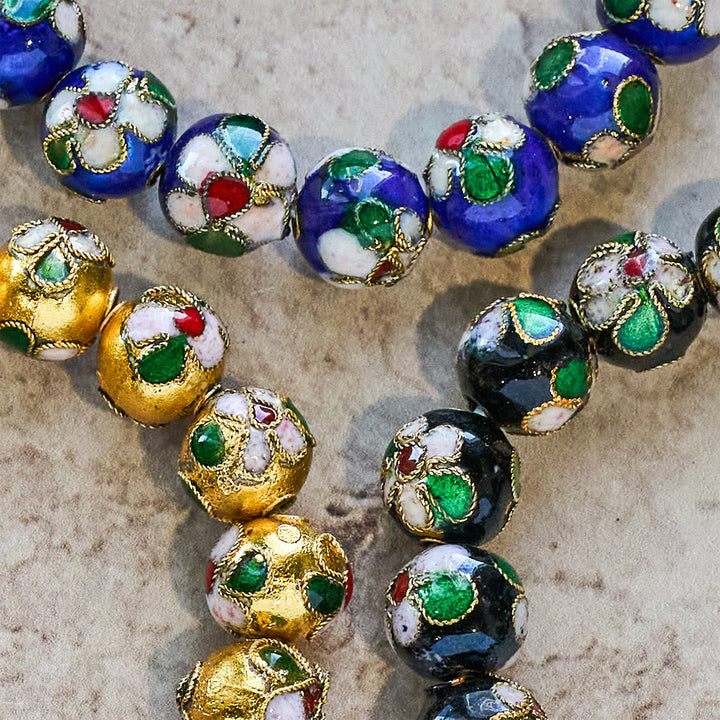 Cloisonné Enamel Filigree Faith Pieces: Rich Comfort with Sacred Symbolism