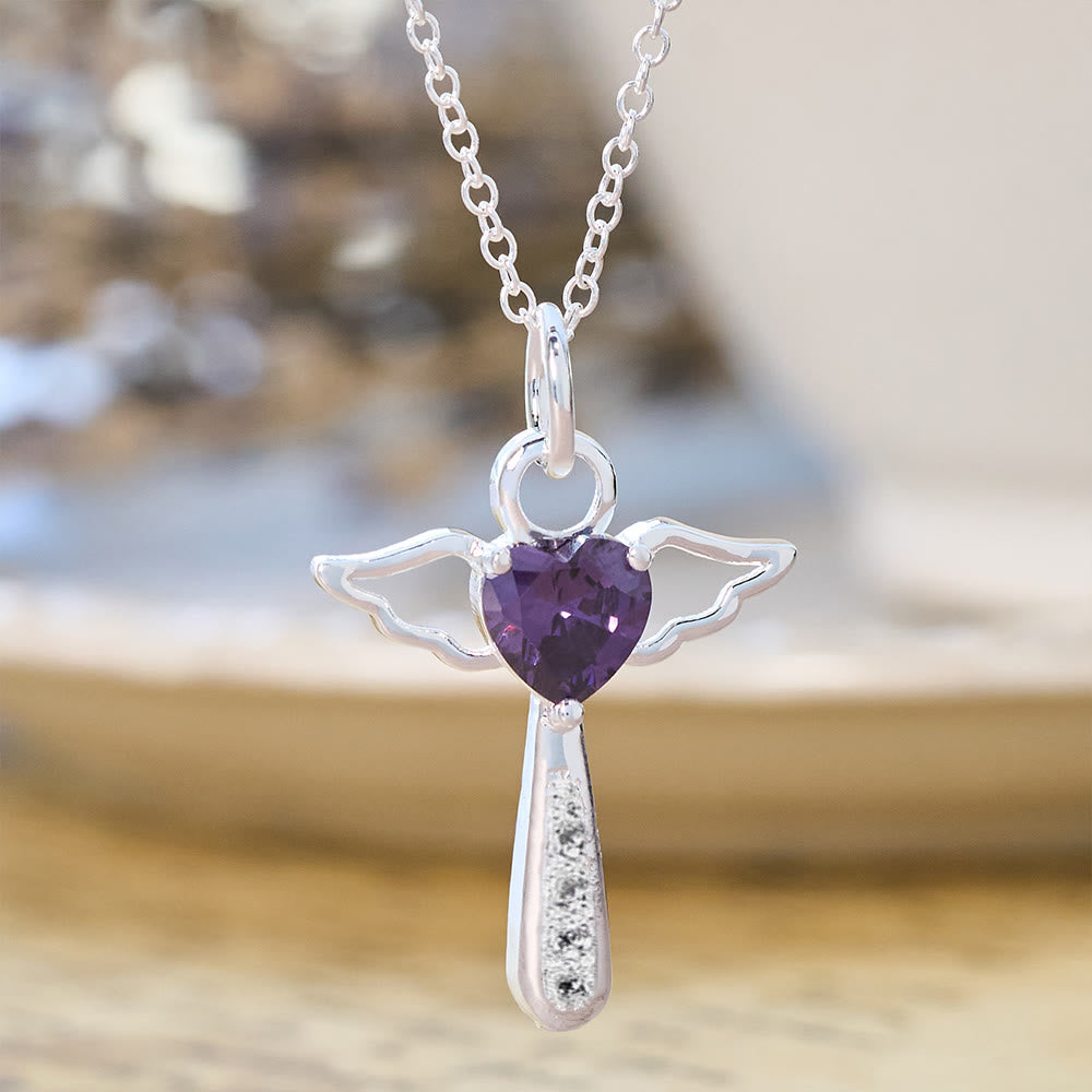 Angel Cross & Zircon Necklaces: Soft Comfort with Sacred Symbolism