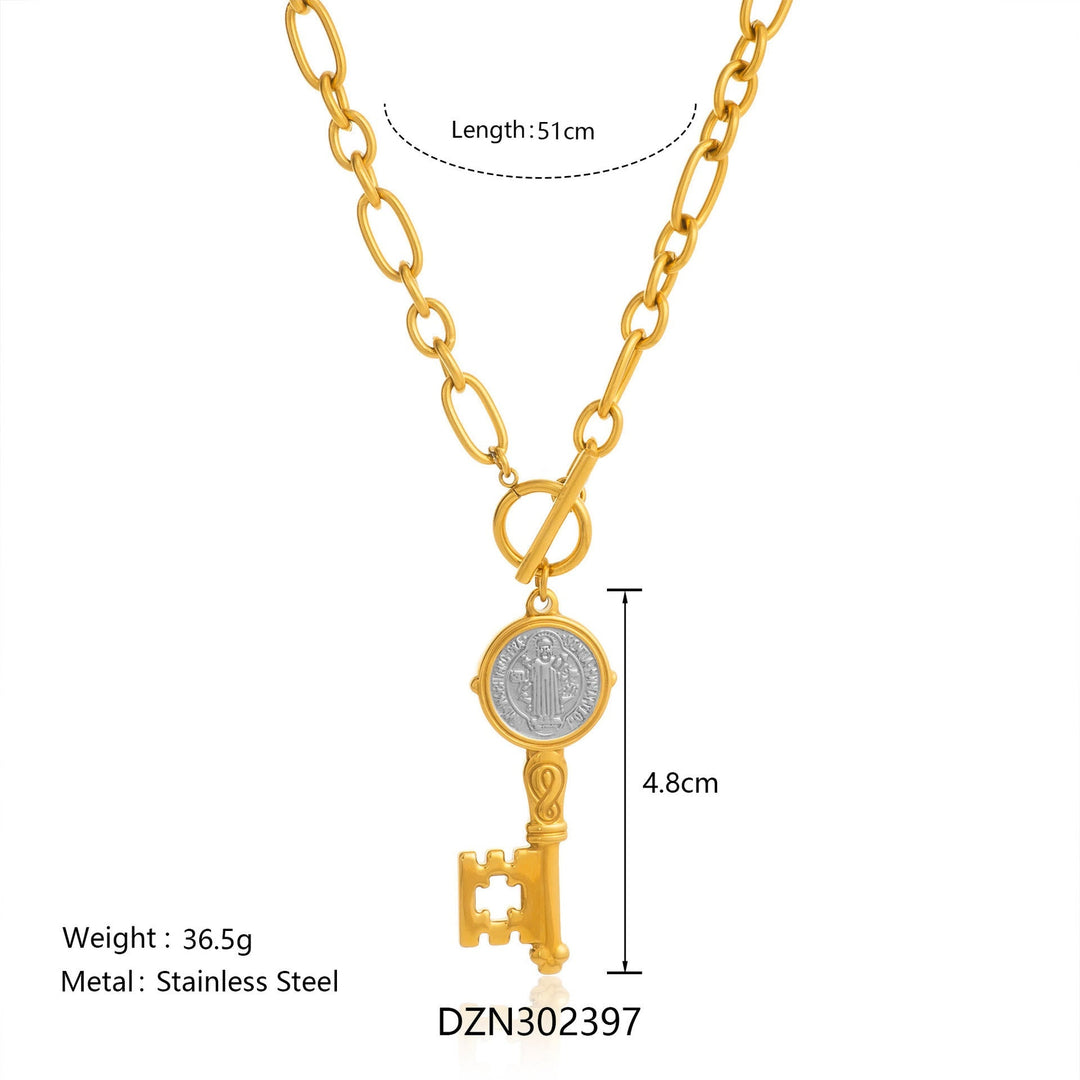 Two-Style St. Benedict Medal Necklace: Steadfast Devotion for Daily Wear