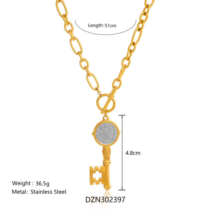 Two-Style St. Benedict Medal Necklace: Steadfast Devotion for Daily Wear