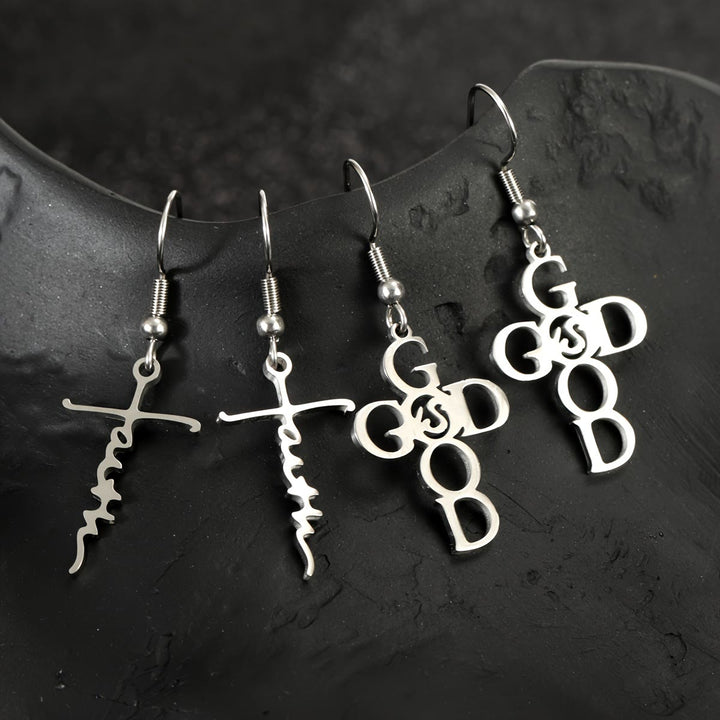Cross & Grace Faith Earring: Delicate Belief for Daily Wear