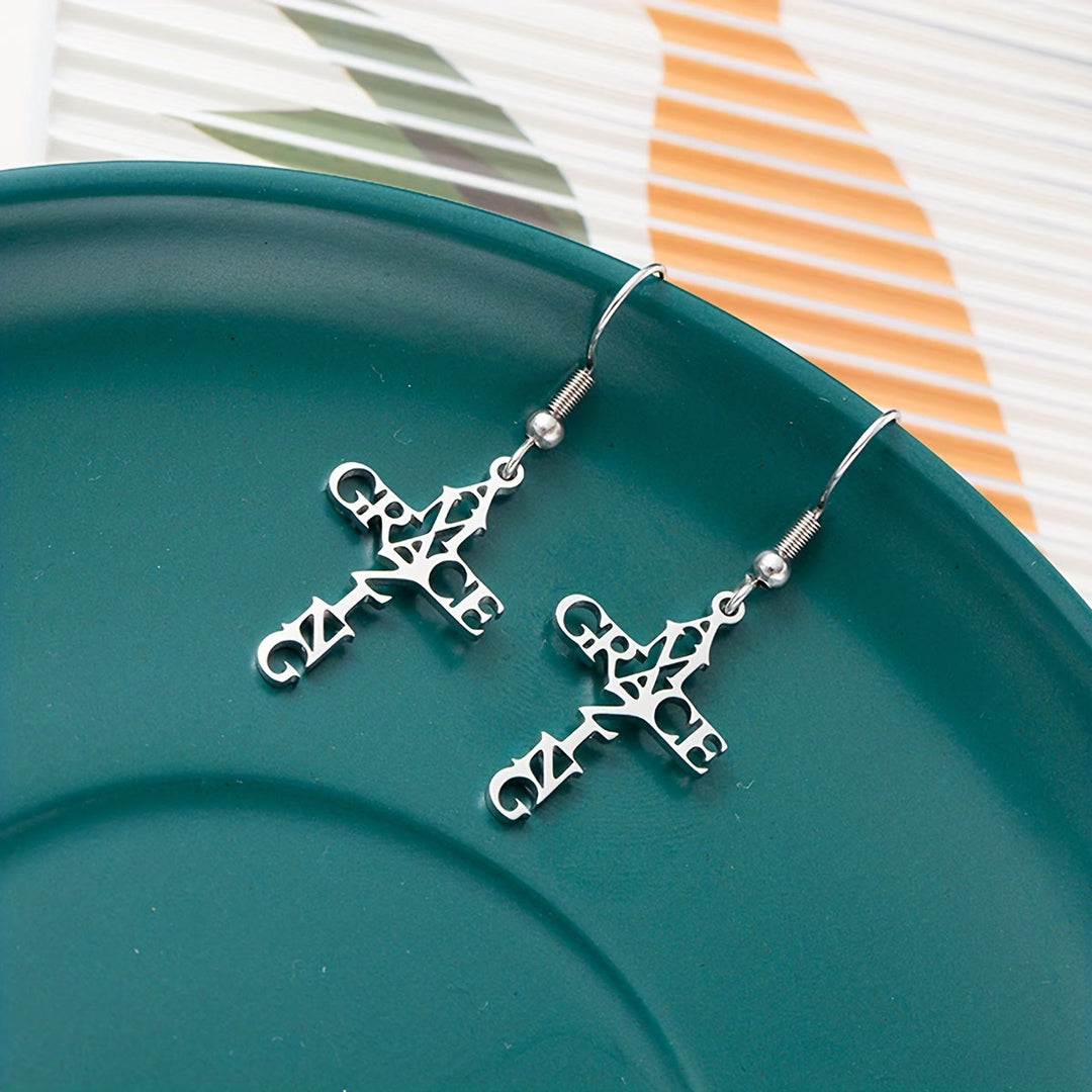 Cross & Grace Faith Earring: Delicate Belief for Daily Wear
