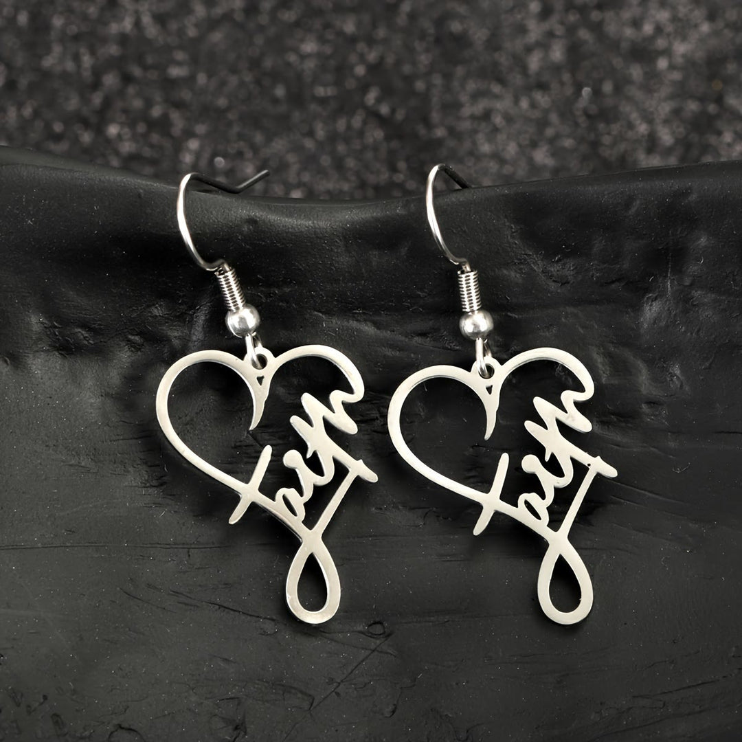 Cross & Grace Faith Earring: Delicate Belief for Daily Wear