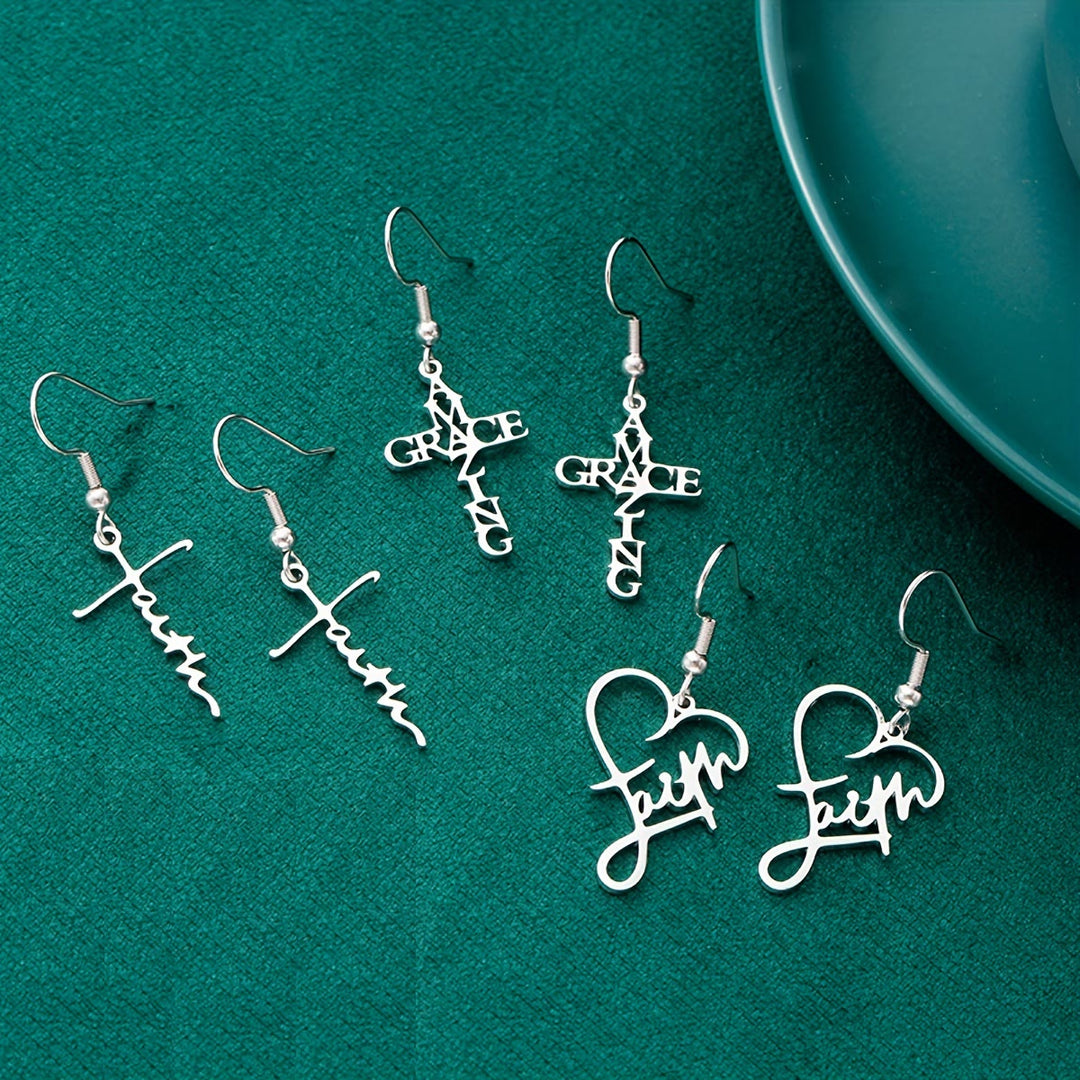 Cross & Grace Faith Earring: Delicate Belief for Daily Wear