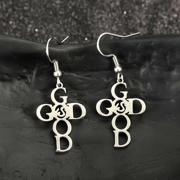 Cross & Grace Faith Earring: Delicate Belief for Daily Wear