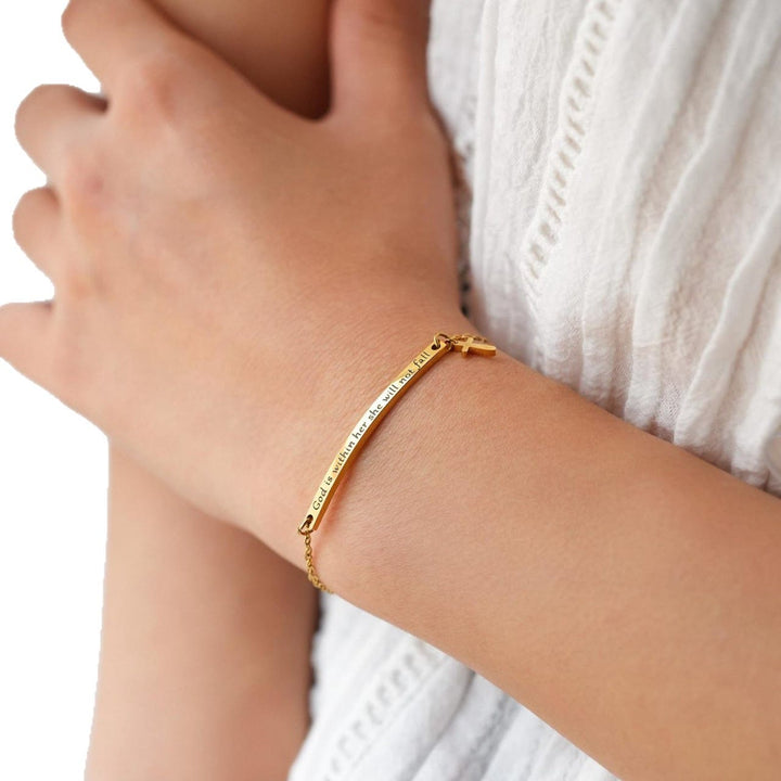 Matthew 19:26 & German Psalm 46:5 Bracelet: Quiet Reminder of Divine Presence