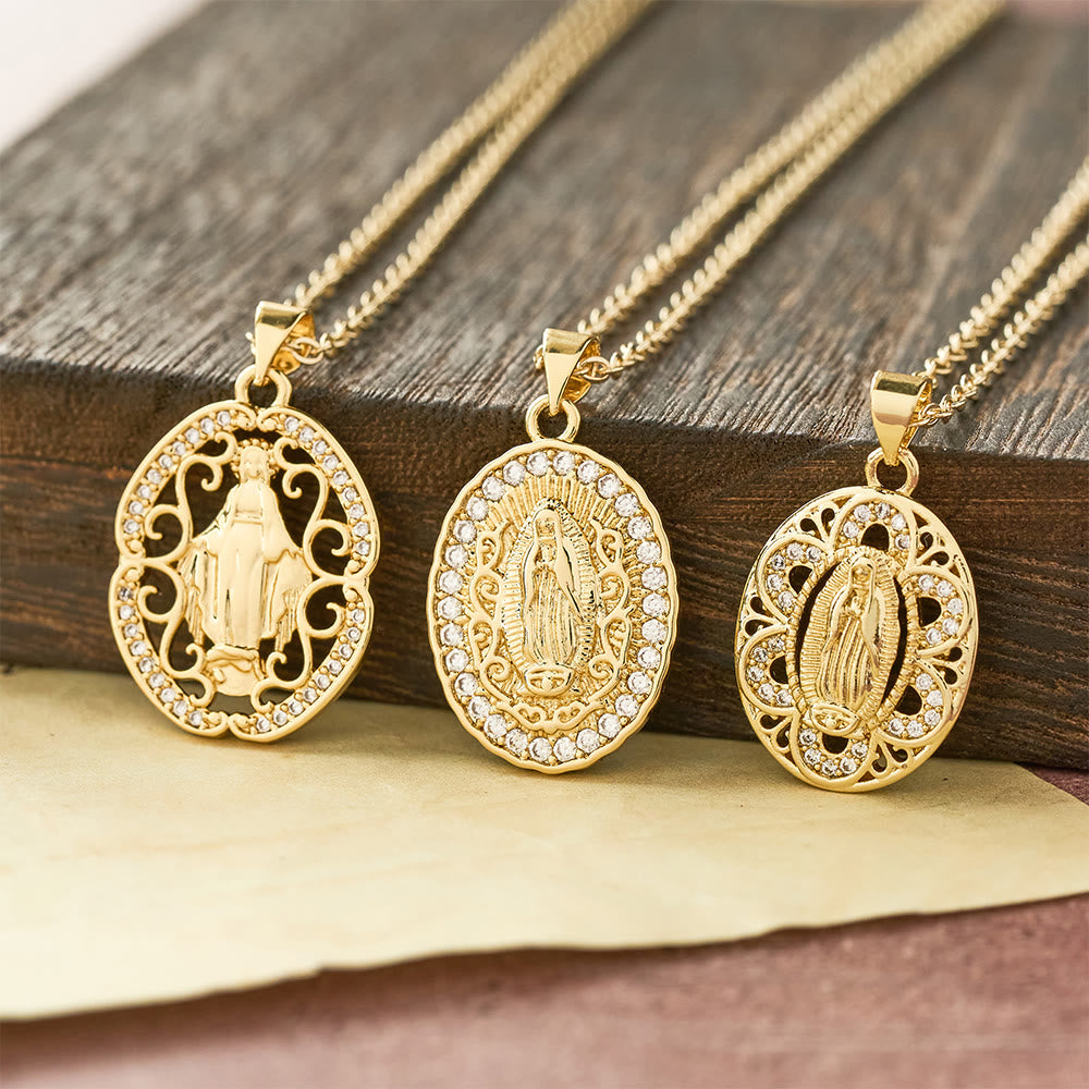 Our Lady Three-Design Necklace: Steady Companion for Quiet Routines