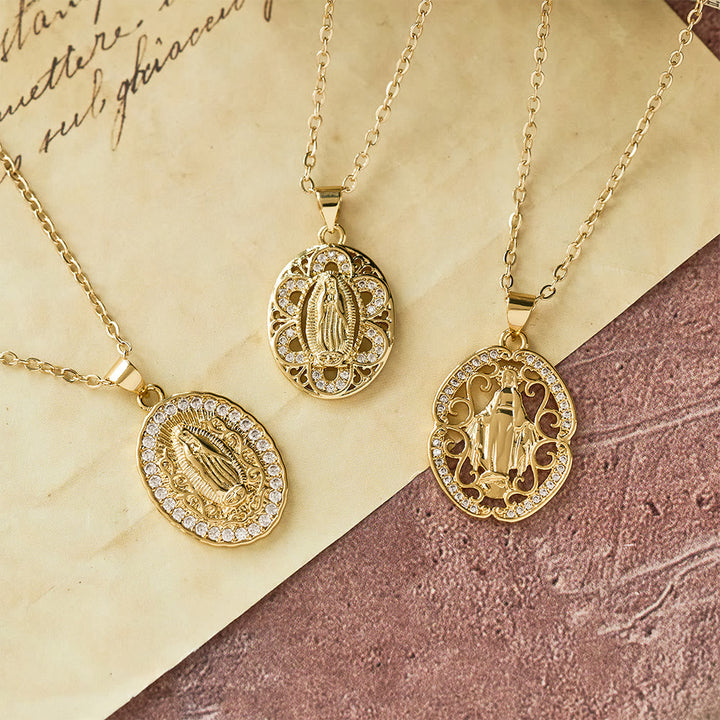 Our Lady Three-Design Necklace: Steady Companion for Quiet Routines