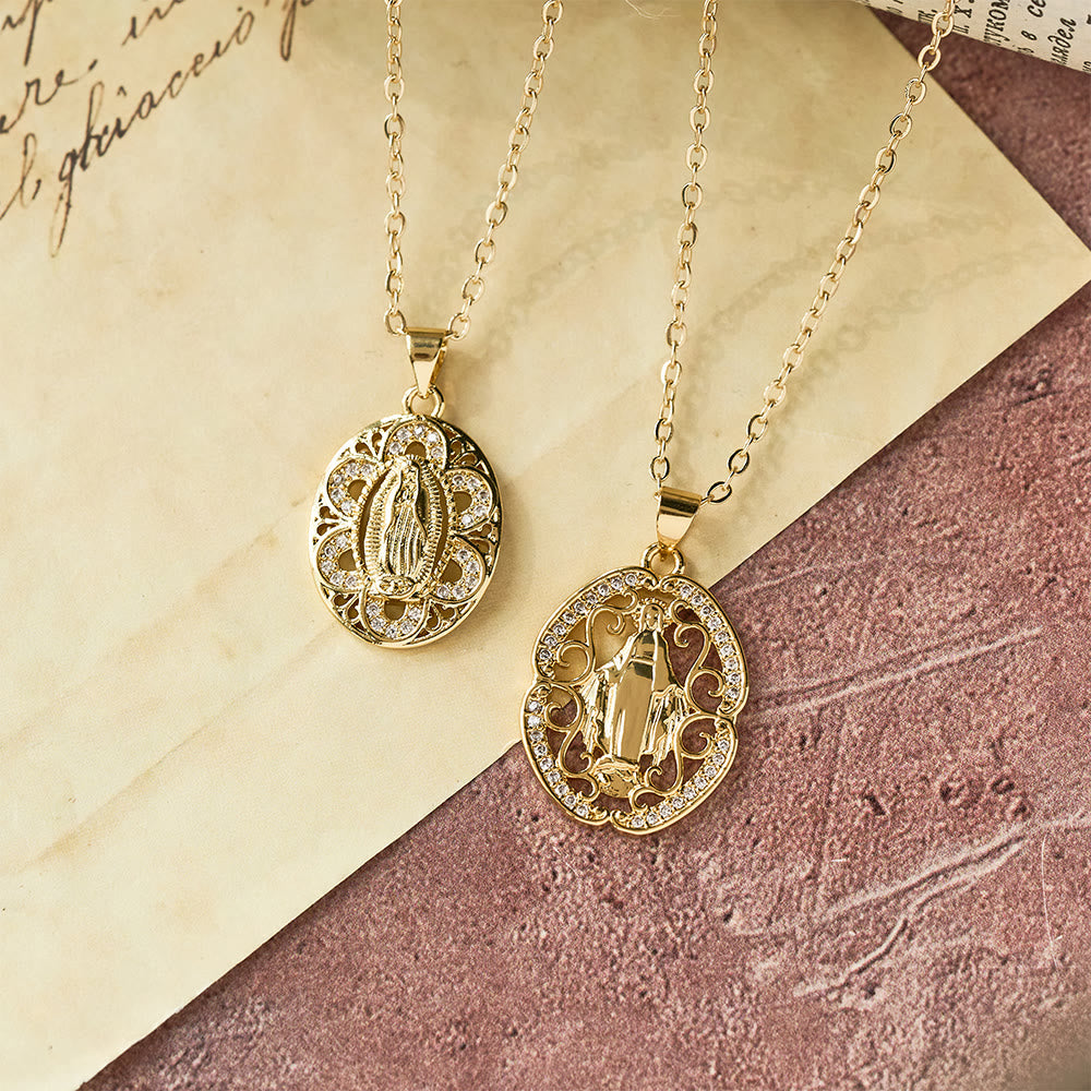 Our Lady Three-Design Necklace: Steady Companion for Quiet Routines