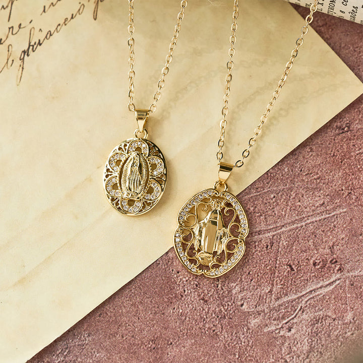 Our Lady Three-Design Necklace: Steady Companion for Quiet Routines