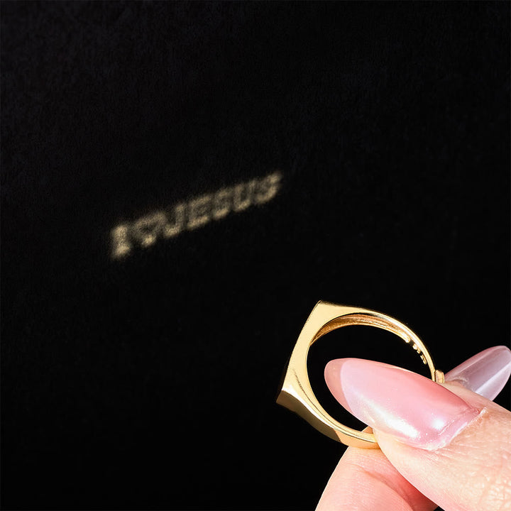 I Love JESUS Light-Sculpted Ring: Radiant Love for Daily Wear