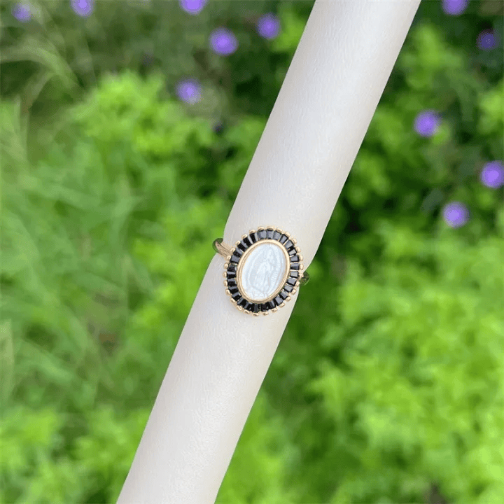 Multi-Tone Zircon Our Lady Ring: Soothing Grace for Busy Days