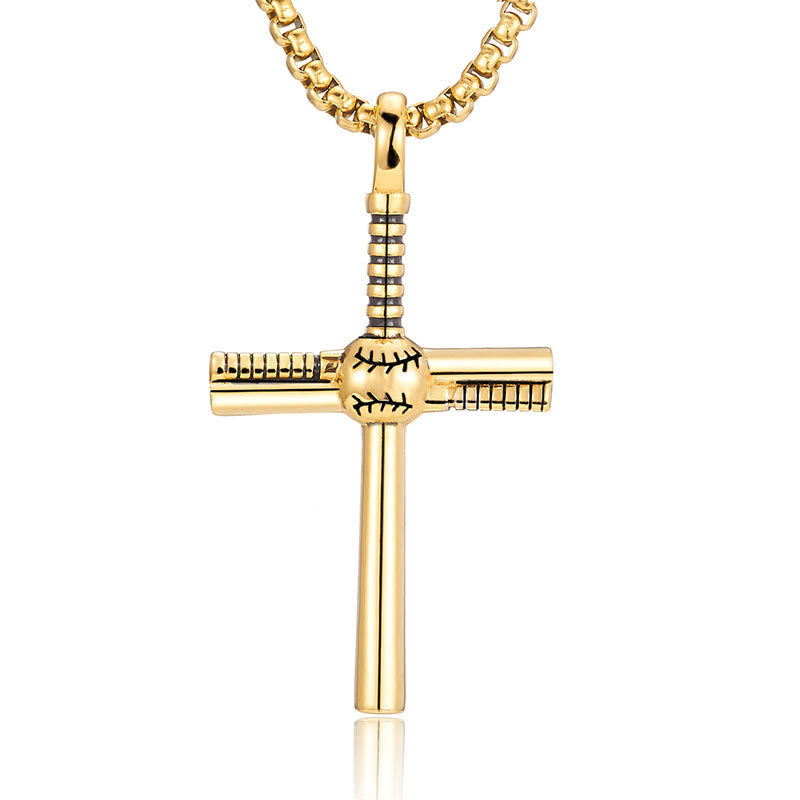 Baseball Motif Cross Pendant: Faith & Passion for Daily Wear