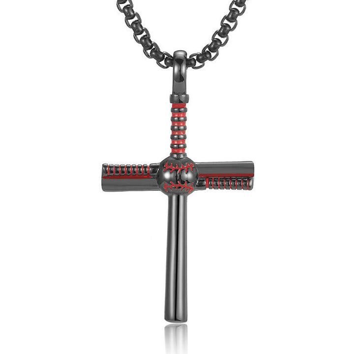 Baseball Motif Cross Pendant: Faith & Passion for Daily Wear