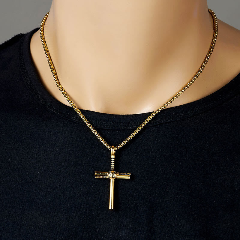 Baseball Motif Cross Pendant: Faith & Passion for Daily Wear
