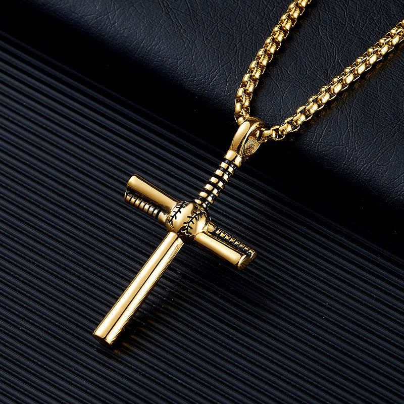 Baseball Motif Cross Pendant: Faith & Passion for Daily Wear