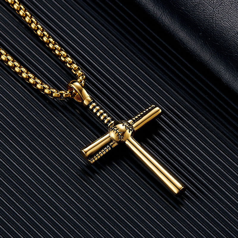 Baseball Motif Cross Pendant: Faith & Passion for Daily Wear