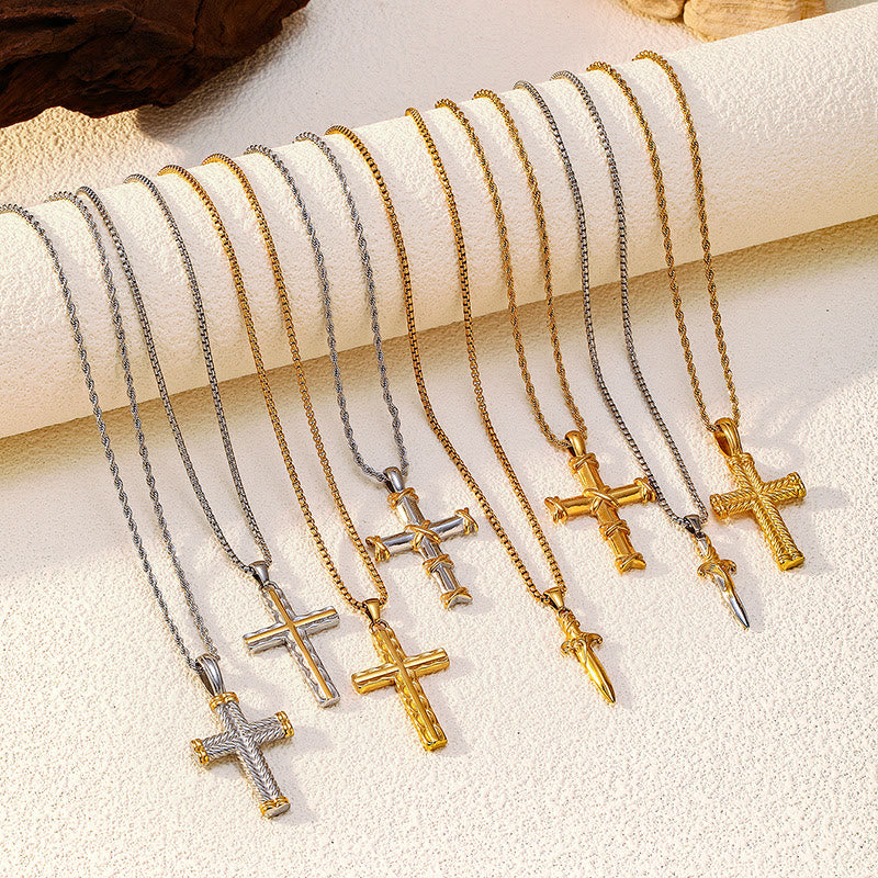 Multi-Design Cross Necklace: Quiet Reminder of His Faithfulness