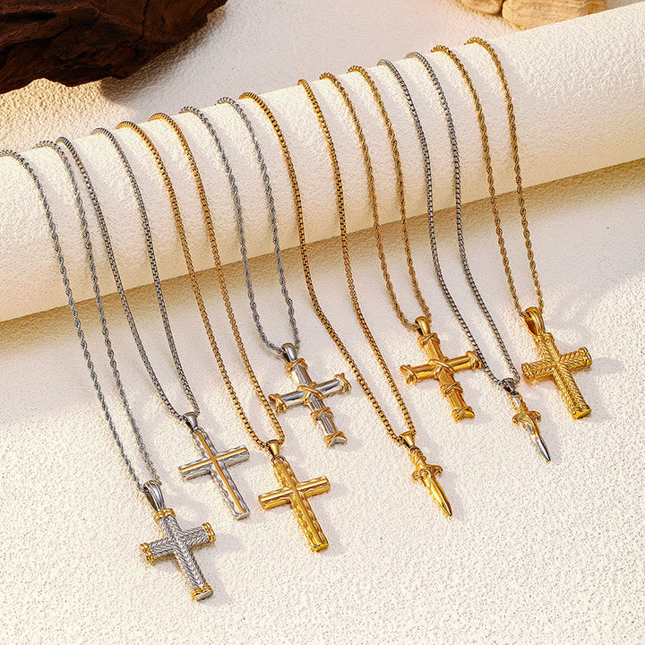 Multi-Design Cross Necklace: Quiet Reminder of His Faithfulness