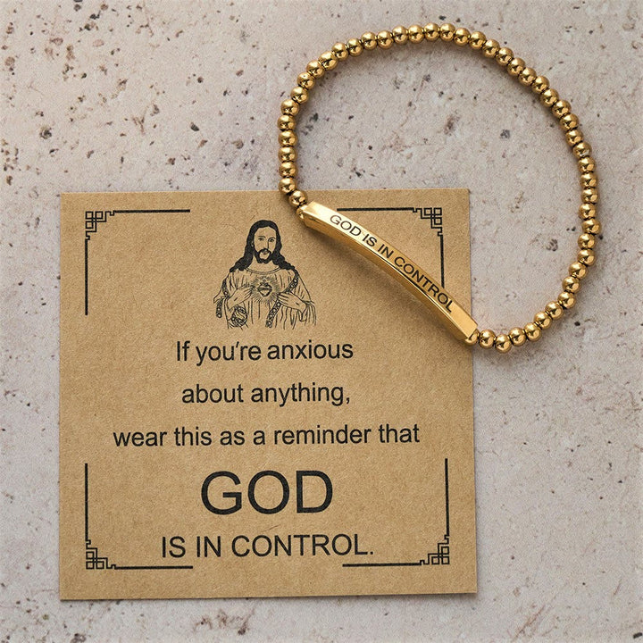 GOD IS IN CONTROL Beaded Bracelet: His Sovereignty for Daily Wear