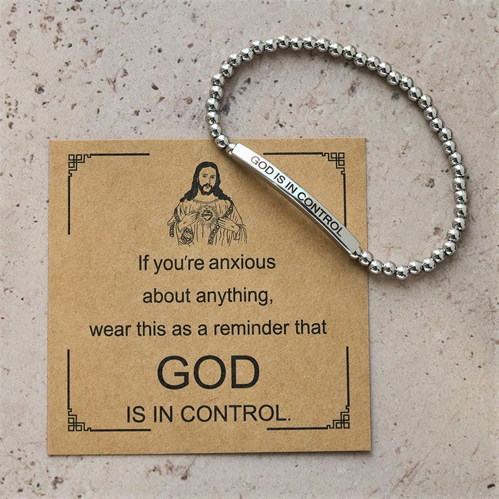 GOD IS IN CONTROL Beaded Bracelet: His Sovereignty for Daily Wear