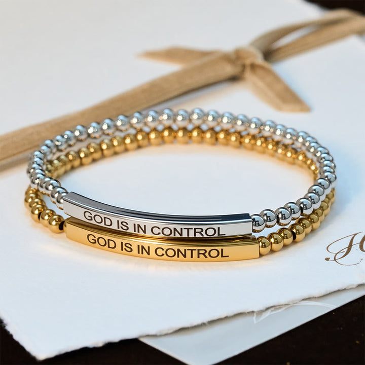 GOD IS IN CONTROL Beaded Bracelet: His Sovereignty for Daily Wear