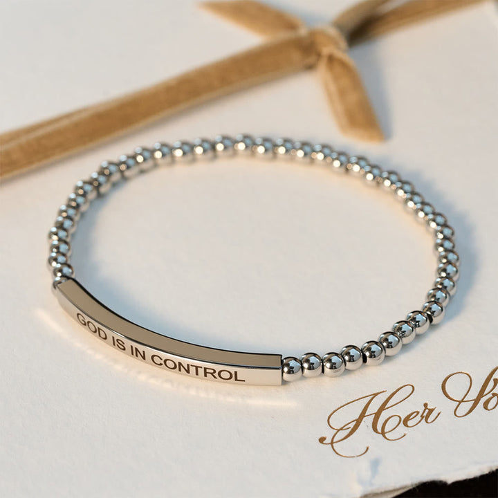 GOD IS IN CONTROL Beaded Bracelet: His Sovereignty for Daily Wear