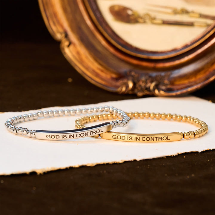 GOD IS IN CONTROL Beaded Bracelet: His Sovereignty for Daily Wear