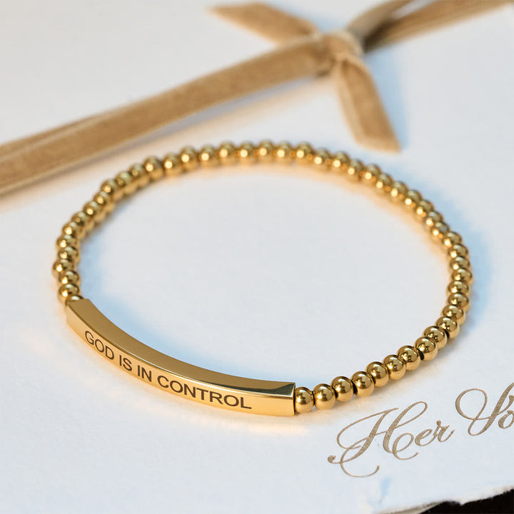 GOD IS IN CONTROL Beaded Bracelet: His Sovereignty for Daily Wear